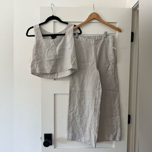 Tahari Linen Set